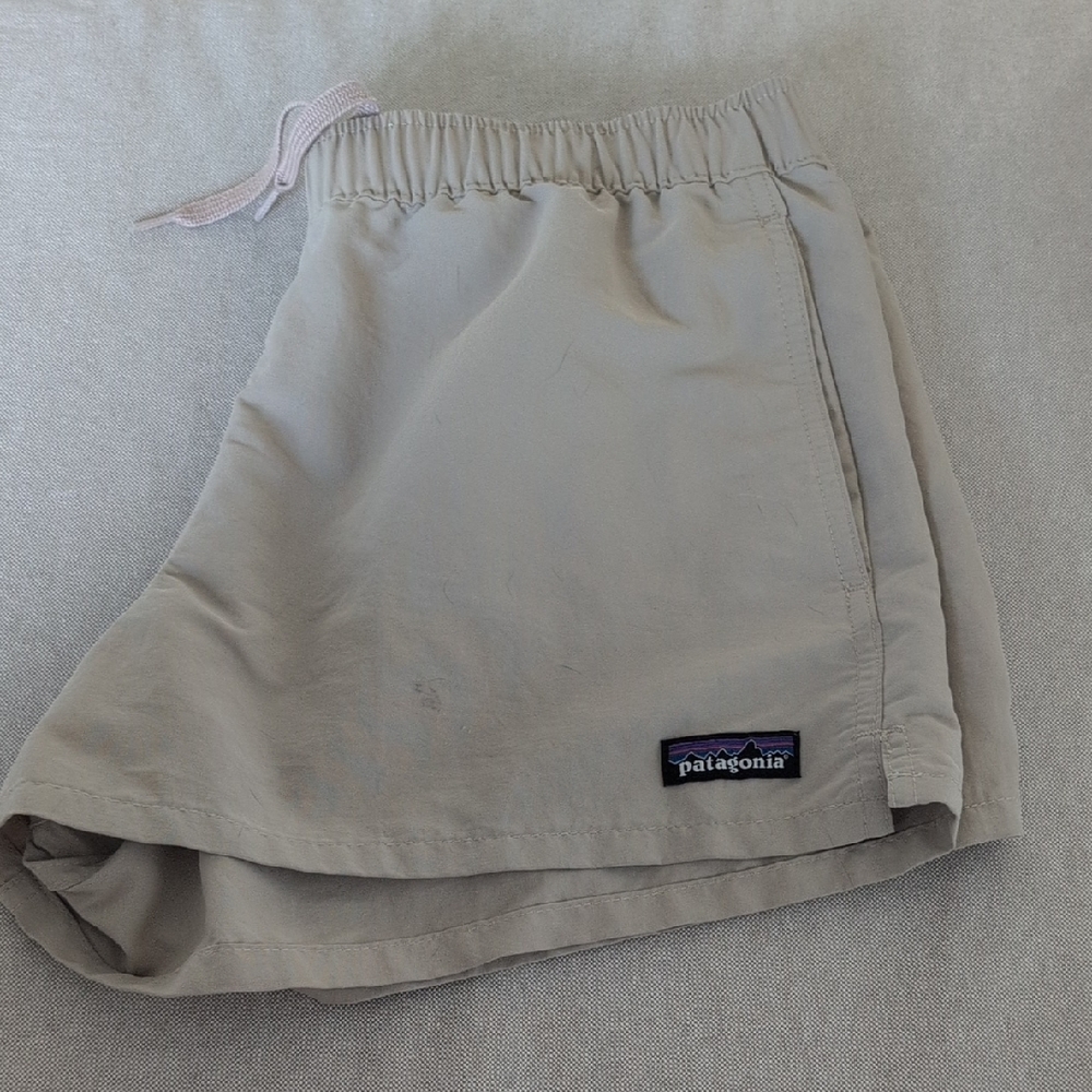 Patagonia Women's Tan Shorts Barely Baggie Shorts Small